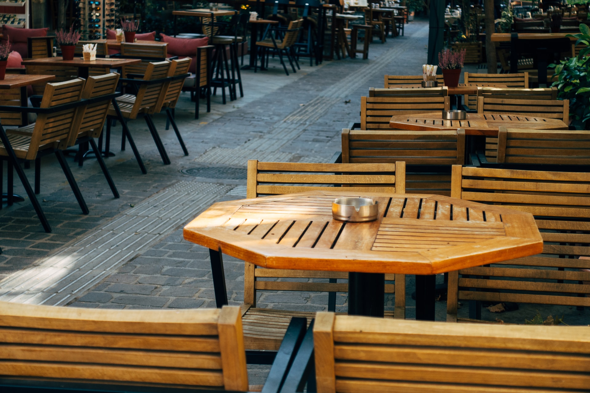 brown wooden table and chairs